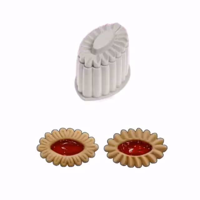 کاتر شیرینی مربایی بیضی نسکو