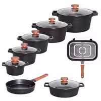 سرویس قابلمه و تابه گرانیتی 15 پارچه یونیک کد 8599