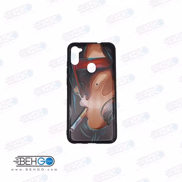 قاب گوشی M11 سامسونگ A11 کاور سامسونگ A 11 قاب فانتزی گوشی سامسونگ A11 با عکس دختر سیگاری ، طرح 25 محافظ مناسب ام یازده و ای 11 گوشی موبایل سامسونگ New smoking girl Phone Case For Samsung SM-A115F / A11 /M11