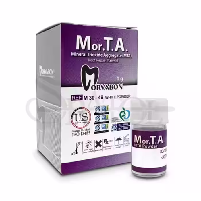 پودر اِم تی اِی 3 گرمی MTA Cement برند مروابن Morvabon