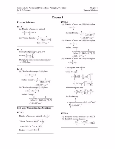 خرید و دانلود نسخه کامل کتاب Solutions Manual for Semiconductor Physics and Devices: Basic Principles, 4th Edition