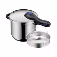 زودپز 6.5 لیتر پرفکت پلاس همراه با سبد بخار پز وی ام اف | WMF Perfect Plus Pressure Cooker 6.5L
