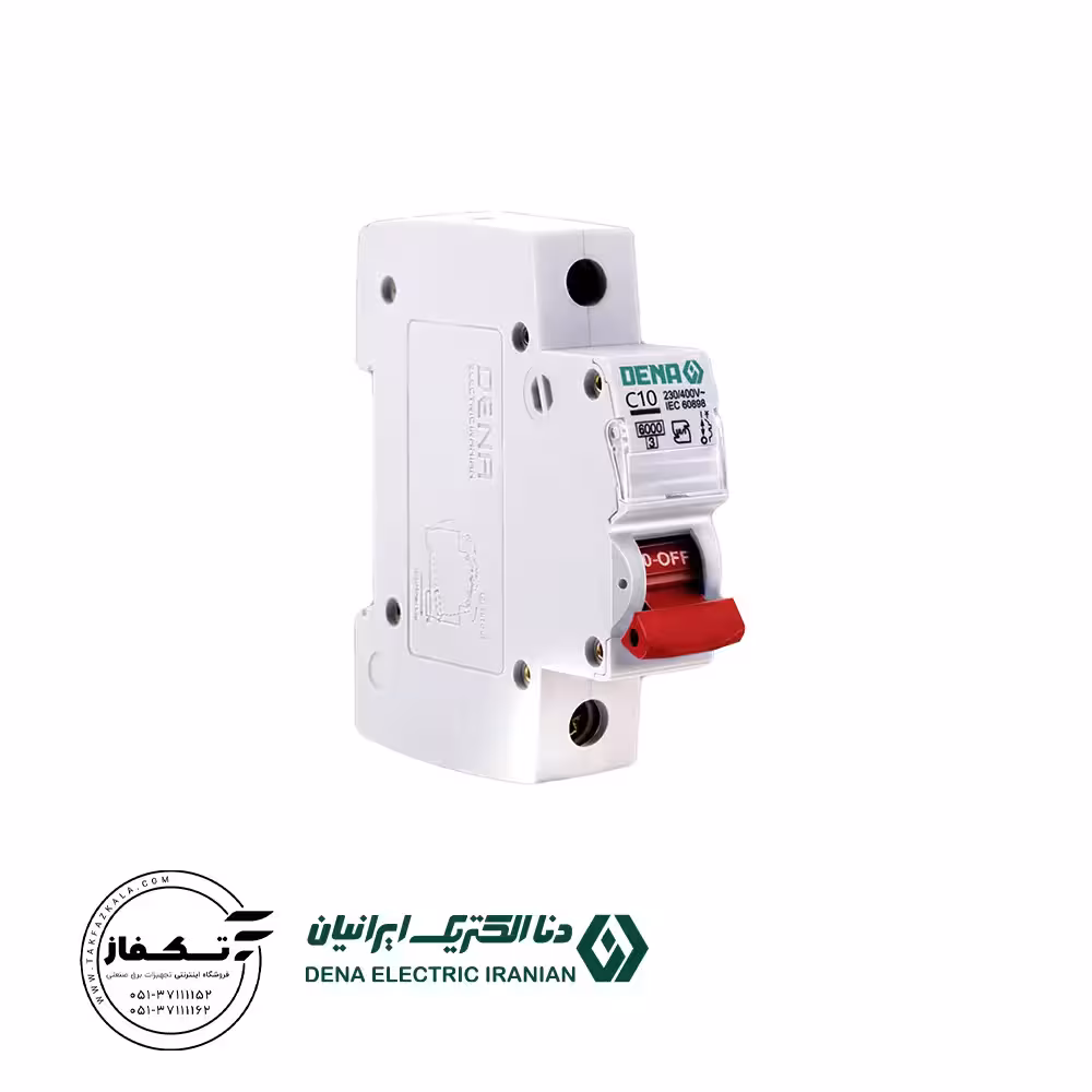 کلید مینیاتوری یک پل 10 آمپر تیپ C دنا الکتریک