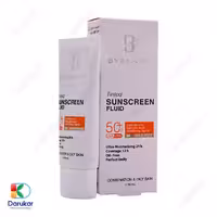 فلوئید ضد آفتاب کرم پودری بیزانس مناسب پوست مختلط و چرب، SPF50