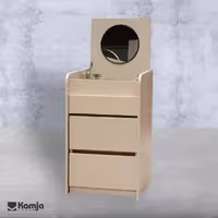 میز آرایش سه کشو وارش