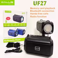 اسپیکر بلوفوثی قابل حمل کالوس چراغ دار مدل UF27 (فروش عمده و تک)