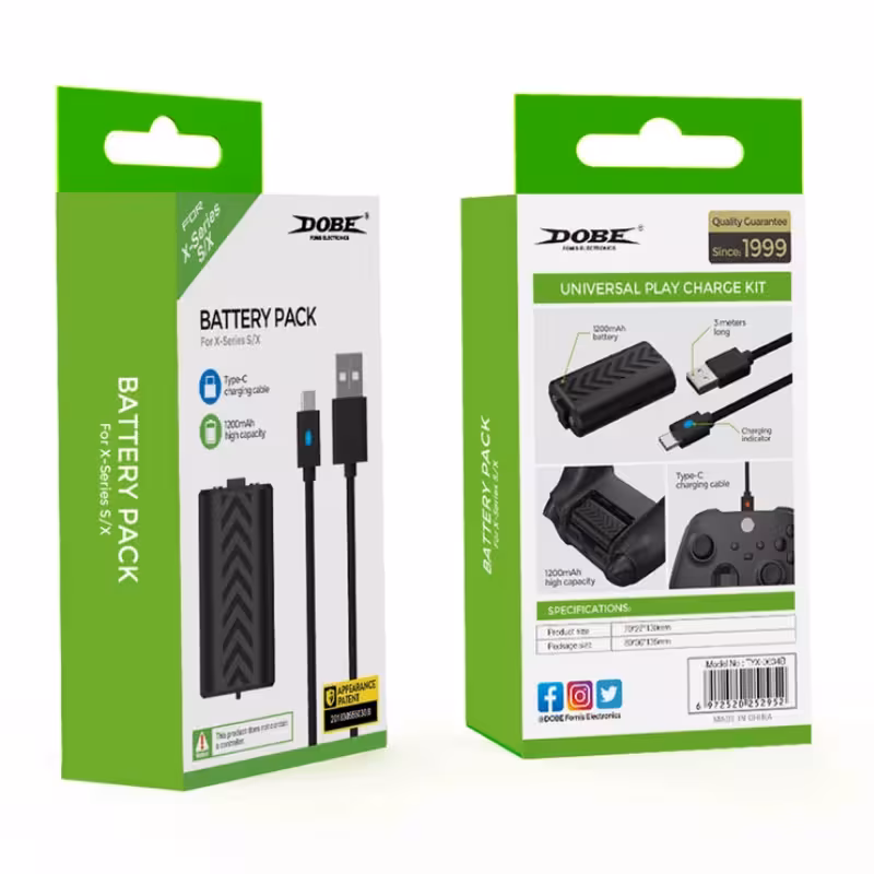 خرید باتری قابل شارژ Dobe به همراه کابل شارژ برای کنترلر جدید ایکس باکس