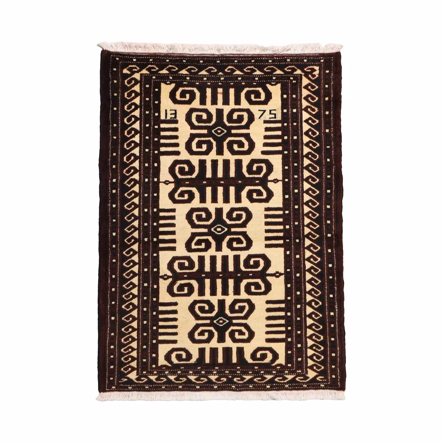 فرش دستبافت قدیمی یک متری کد 4030406