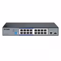 D-LINK DES-F1016PE 16port Unmanaged Long Range 250m PoE PLUS - تکنو لینک 148