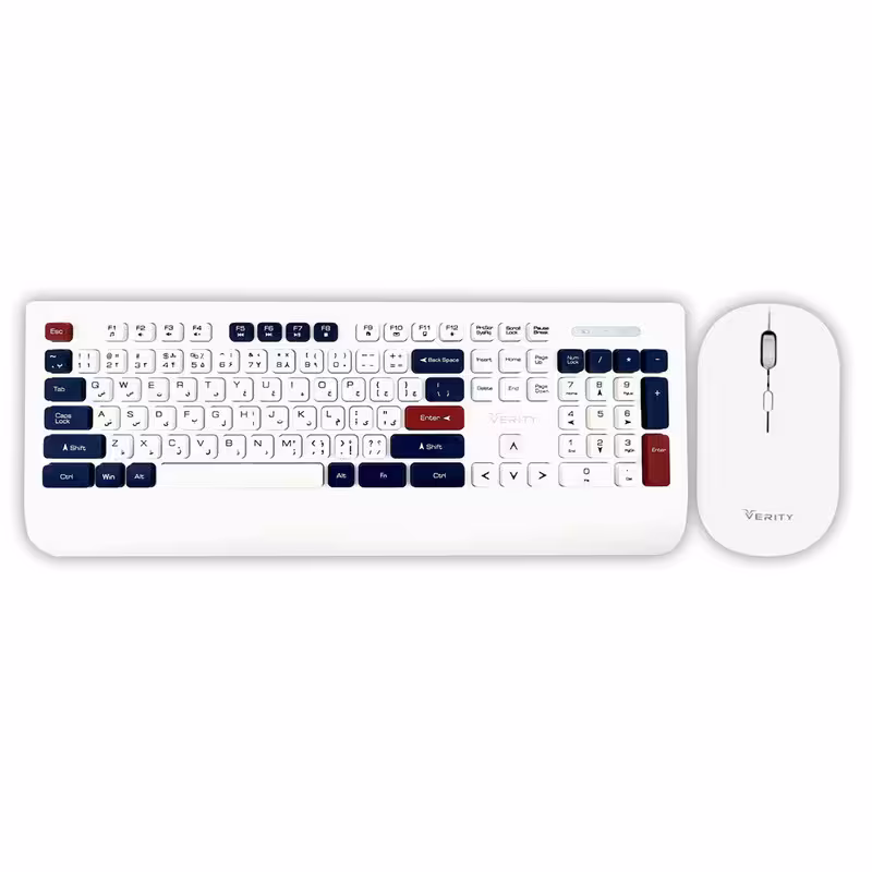 کیبورد و ماوس وریتی مدل V-KB6139CW | کالا مکس