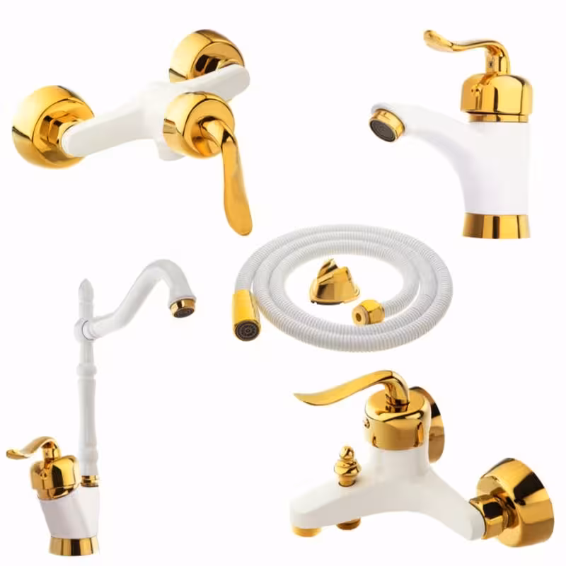 ست شیرالات آیدا مدل قاصدک به همراه شلنگ