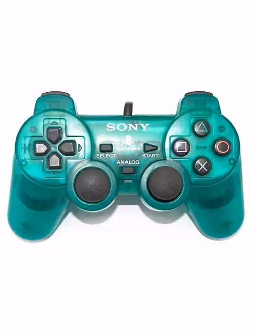 دسته PS2 سبز شفاف