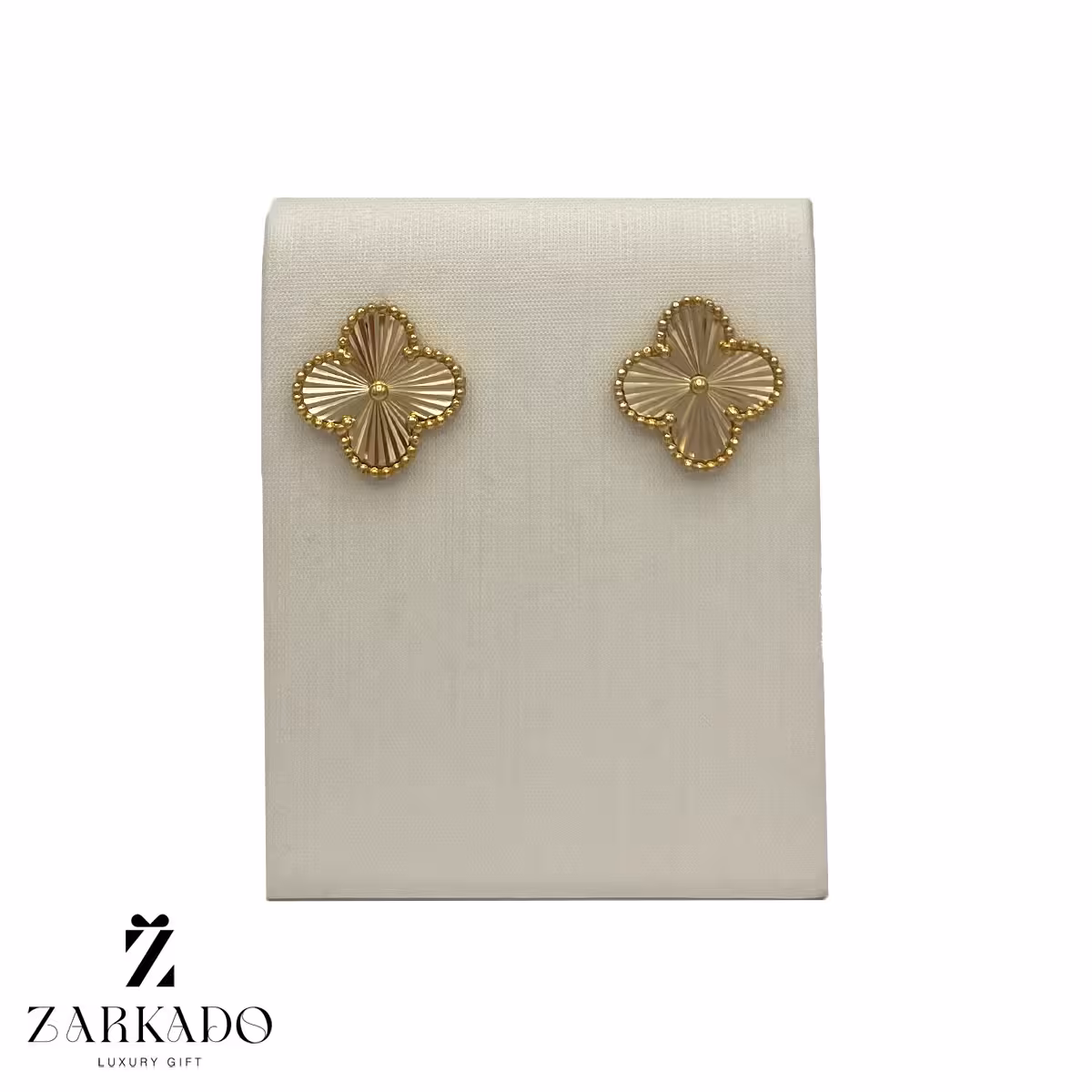 گوشواره میخی طلا ونکلیف سایز 4 کد E22378