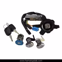 مجموعه کامل قفل و سوئیچ پژو 206 صندوق دار برند نصیر لوازم