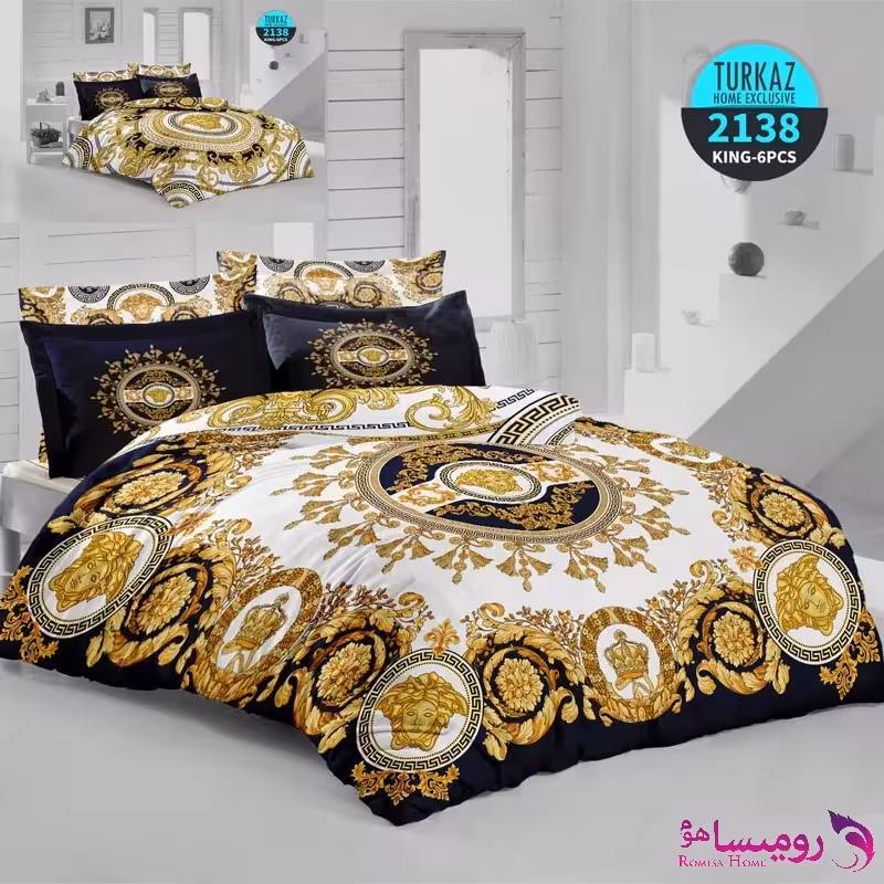 قیمت و خرید روتختی طرح ورساچه دونفره برند ترکاز کد 2138