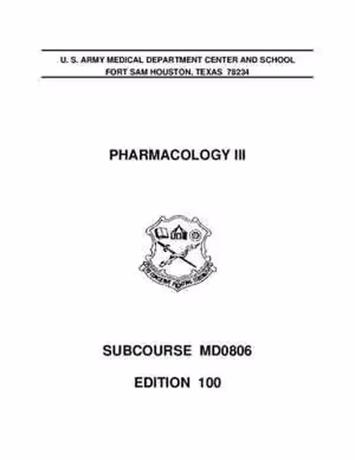 [PDF] دانلود کتاب Pharmacology III Md0806, 100th ed, 2006