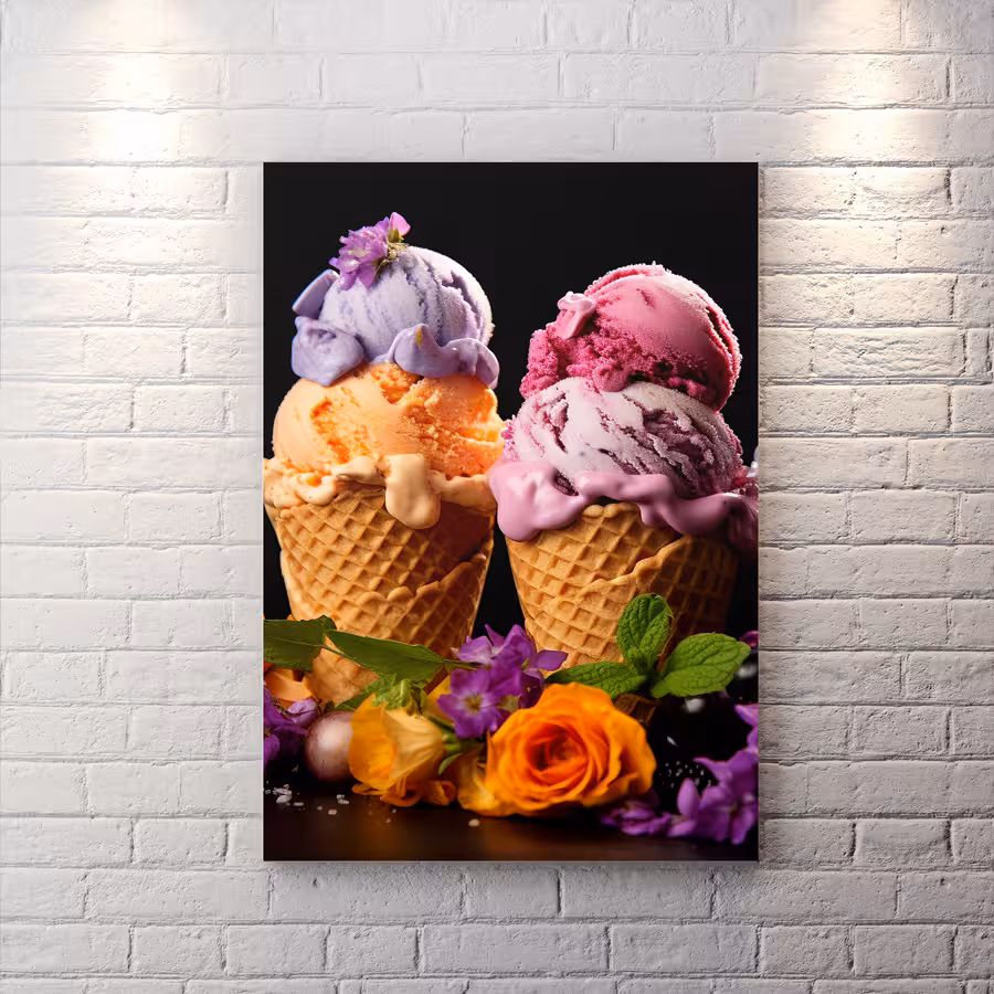 تابلو شاسی طرح بستنی فروشی HQs-2142