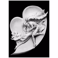 تندیس مدل دلهای بهم پیوسته کد 30054