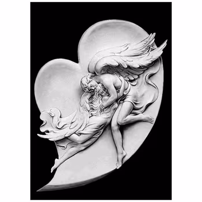 تندیس مدل دلهای بهم پیوسته کد 30054