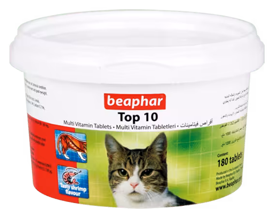 قرص مولتی ویتامین گربه بیفار مدل Top 10