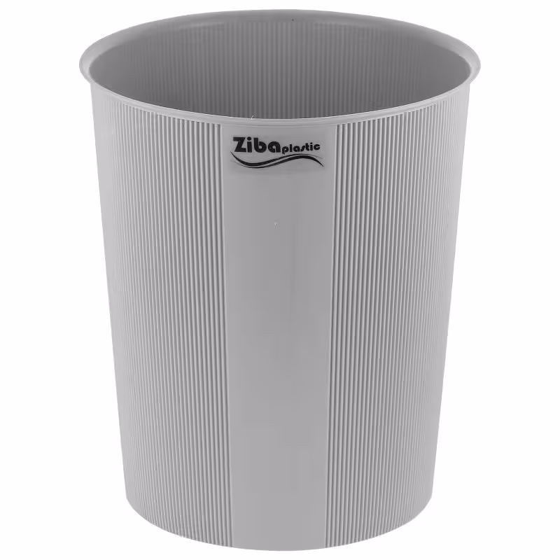 سطل زباله کاغذی زیبا پلاستیک مدل شیاردار گنجایش 7 لیتر