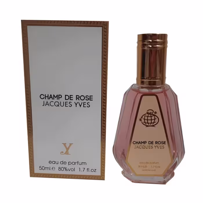 ادکلن زنانه چم د رز (Champs de Rose) ژاک ایو (Jacques Yves)، رایحه مشابه Louis Vuitton Rose Des Vents، حجم 50 میل