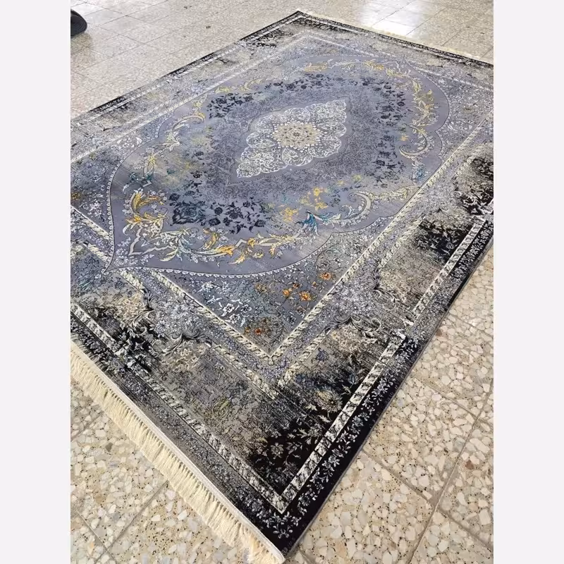 فرش12متری700شانه ماشینی کاشان طرح قوام دلفینی(باارسال رایگان)