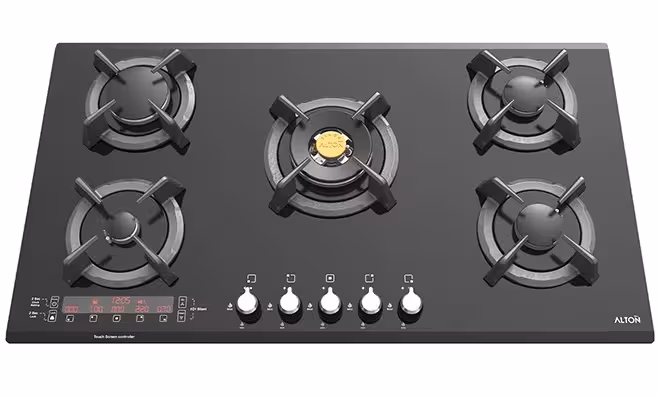 اجاق گاز صفحه ای آلتون 5 شعله تایمر دیجیتال IG531DN
