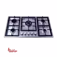 اجاق گاز صفحه ای استیل پنج شعله فرانس مدل رونیز