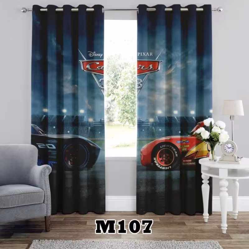 پرده سه بعدی طرح مکویین