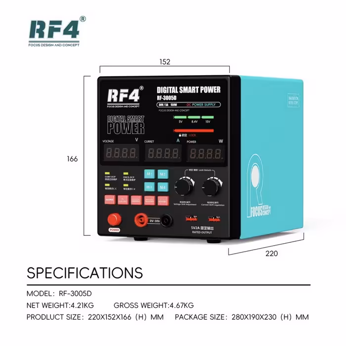 منبع تغذیه RF4 RF-3005D