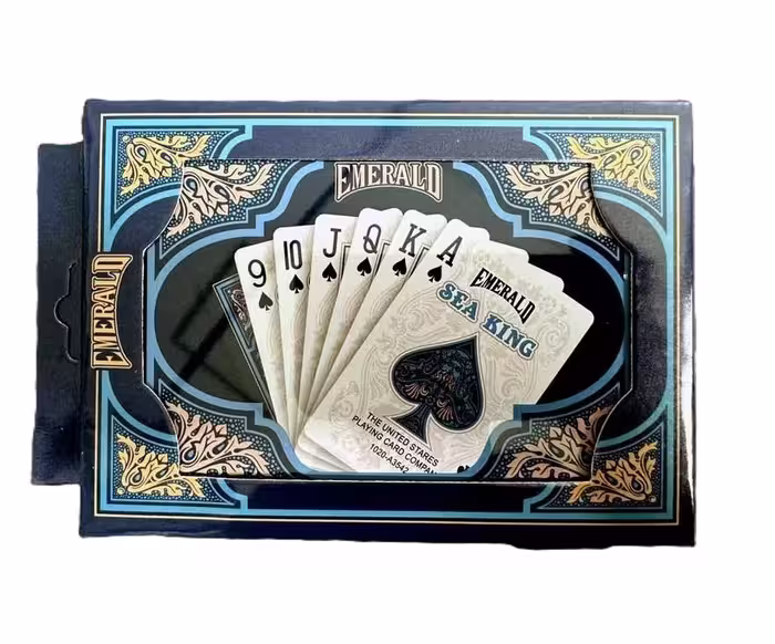 کارت بازی امرالد جفتی جعبه فلزی | Emerald Playing Cards Double Pack
