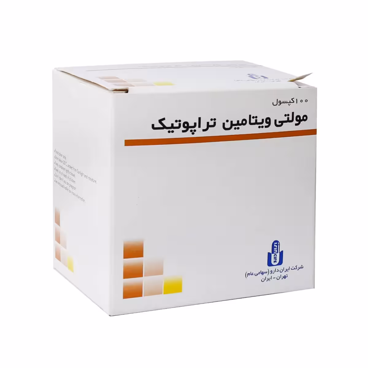 کپسول مولتی ویتامین تراپوتیک ایران دارو 100 عدد