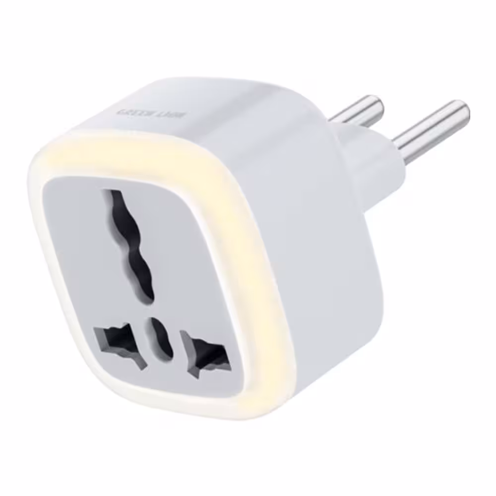 تبدیل 3 به 2 چراغدار گرین لاین مدل Universal Conversion Plug