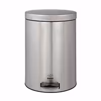 سطل زباله پدالدار 14 لیتری سایلنت استیل بهازکالا 16176063