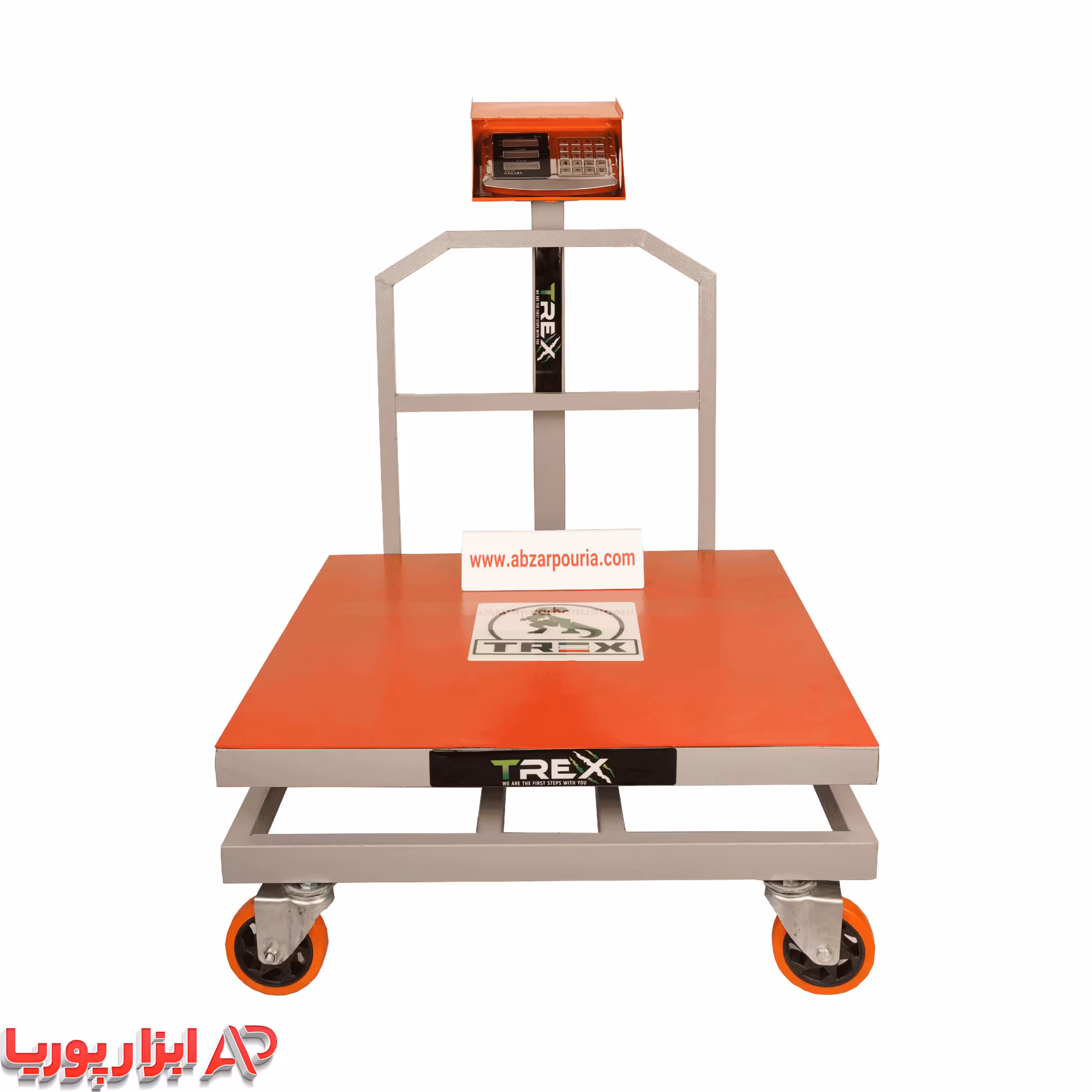 باسکول 700 کیلویی کمری بدنه تیرکس 80*80 چرخ دار