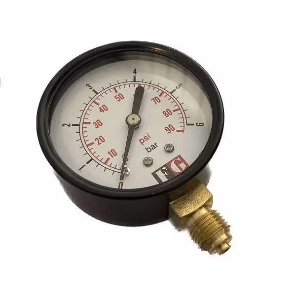 گیج فشار رنج 6-0 بار FG مدل (DN63)