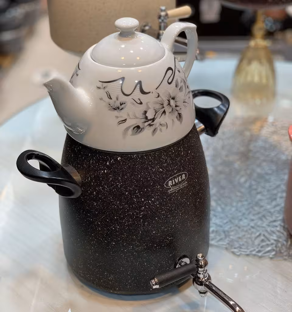 کتری و قوری River رنگ مشکی کد 100