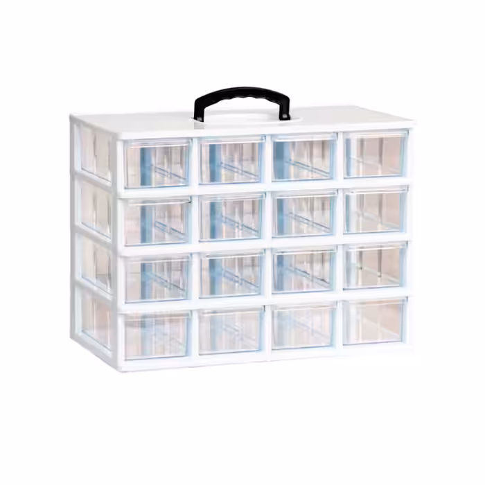 جعبه قطعات کشویی 16 تایی متوسط ضخیم دستگیره دار