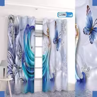 پرده تصویری طرح گل برند پرنا