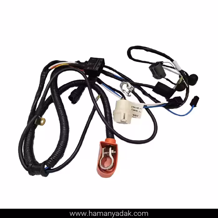 دسته سیم کابل باطری دینام پراید انژکتور (کد M13NISG102) برند دناکو