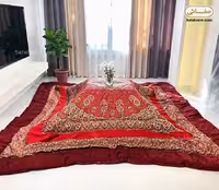 لحاف کرسی ترمه هاشمی و مخمل صفاهوم کد 01