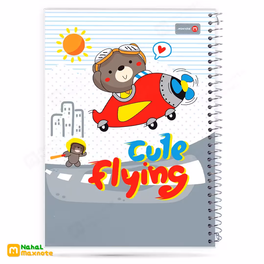 دفتر 100 برگ سیمی طلقی فانتزی کد 9114.طرح 3