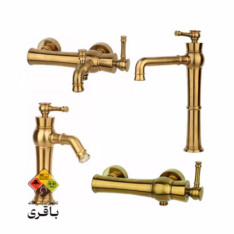 ست شیرآلات راسان مدل الیزه طلامات