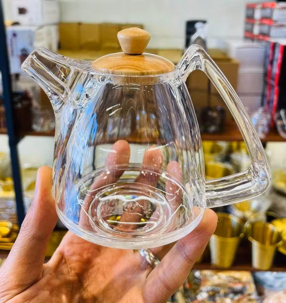 قوری زعفران اکرولیک بزرگ