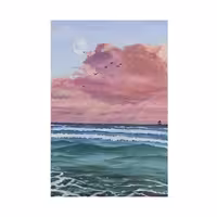 تابلو نقاشی ایمجین گالری طرح غروب بی پایان