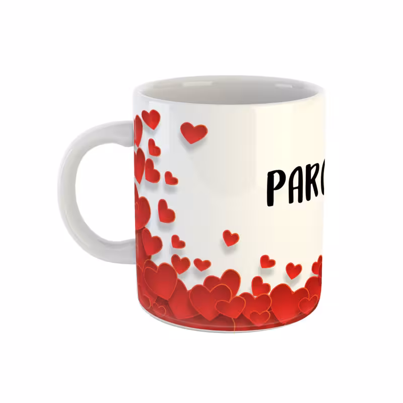 خرید ماگ-لیوان  قلب  پرگل