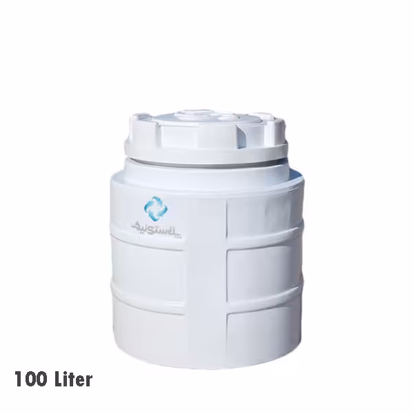 مخزن عمودی تک لایه آبی پلاستونیک 100 لیتری
