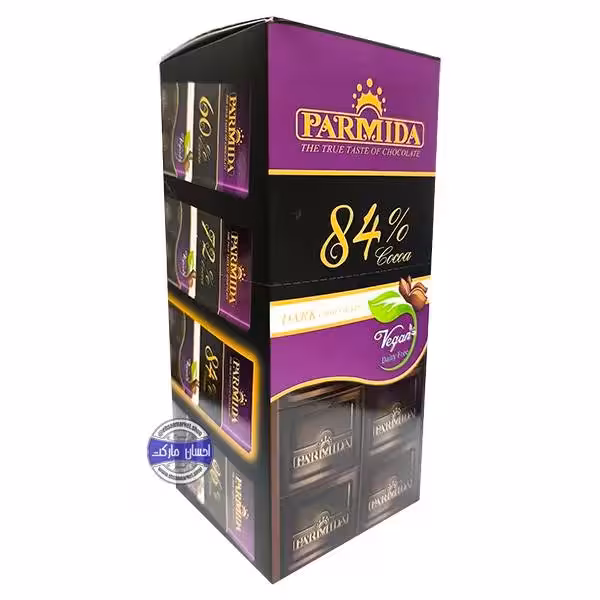 بسته 6 عددی تابلت شکلات تلخ پارمیدا 84 درصد