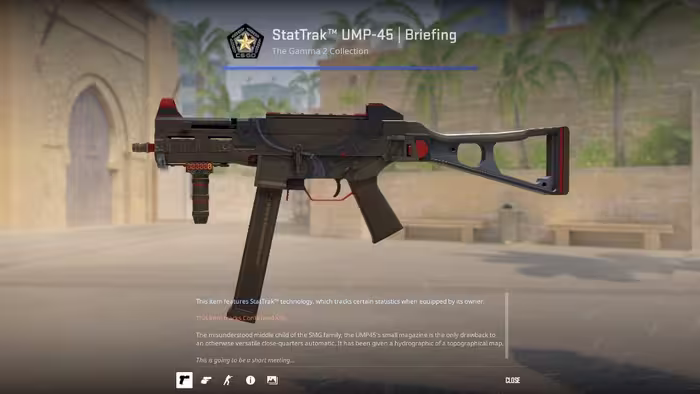 StatTrak™ UMP-45 | Briefing [FT] (Field-Tested)